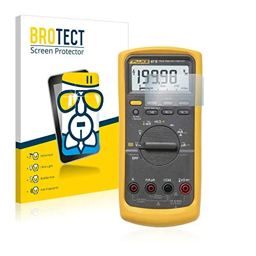 BROTECT Schutzglas für Fluke 87v Schutzfolie Panzer Folie Glas Displayschutz Made in Germany [Extrem Kratzfest 9H, Anti-Fingerprint,Transparent]