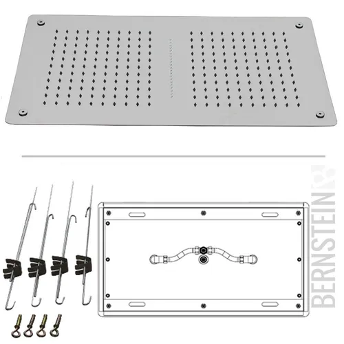 XXL Regendusche Edelstahl SUPERFLACH DPG5019 - Deckeneinbau - Duschbrausen & -köpfe mit korrosionsbeständigem, leicht zu reinigendem Edelstahl. Erleben Sie den luxuriösen Regenschleier für Ihr Badezimmer.