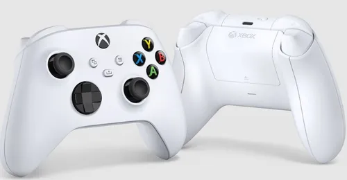 Xbox Robot White Wireless Controller - Gaming-Zubehör, kabelloser Bluetooth-Controller in Roboterweiß, kompatibel mit PC, Xbox One, Series S und X sowie Android für ein nahtloses Spielerlebnis.