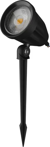 LED Außenleuchte Gartenleuchte Erdspieß Flori Ligero Schwarz IP65 6W 600lm Tageslicht 6000K kaltweiß 40°