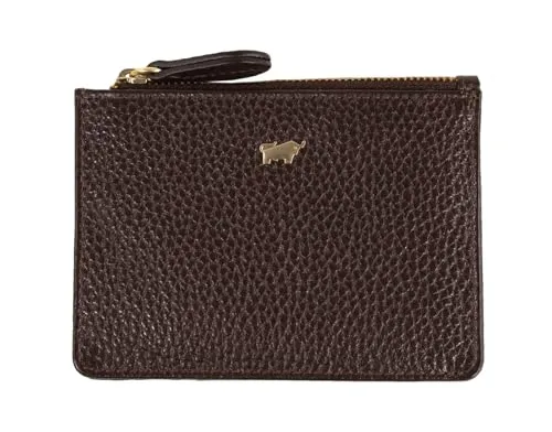 Braun Büffel Geldbörse Asti - Mini Wallet mit RFID-Blocker - Elegante Geldbörse aus 100% Rindsleder mit RFID-Blocker. Perfekt für Karten und Bargeld, mit praktischem Zipper und Schlüsselring. Ideal für den Alltag.