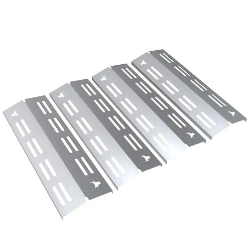 tuning-art Grillerweiterung GA43 Brennerabdeckung Set Edelstahl - Grillgestelle für Enders Chicago 4, 4er Set aus hochwertigem Edelstahl, optimaler Schutz und verbesserte Grillleistung.