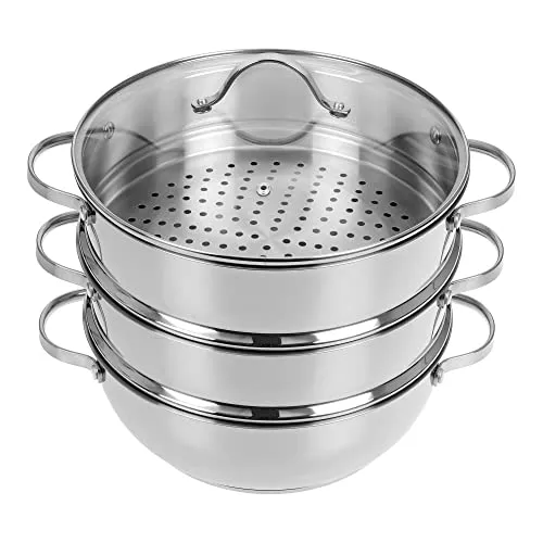 GRÄWE Dampfgarer/Servierpfanne 28 cm in silber von GRÄWE