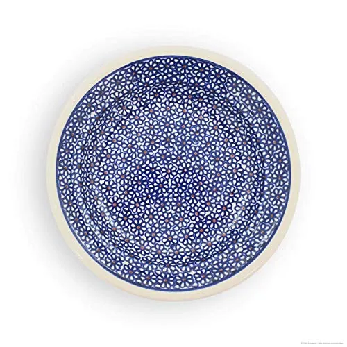 Bunzlauer Keramik tiefer Teller (Essteller) Form 2, Ø 21,8 cm, H=4,3cm, V=0,5 Liter, Dekor 120