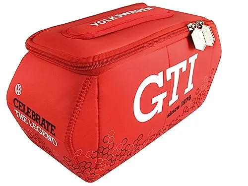 VW Collection GTI Mäppchen, Neopren, rot - VW Collection - 3D Universaltasche aus weichem Neopren im ikonischen Golf GTI Design, ideal für Weltenbummler und Autoschrauber.
