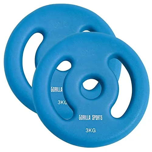 GORILLA SPORTS® Neopren Hantelscheiben von Gorilla Sports