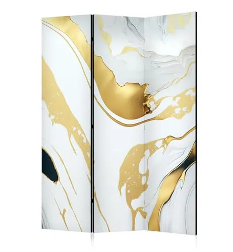 framed concept - Paravent Raumteiler Holz 135x172 cm, 3-teilig beidseitig, Sichtschutzwand