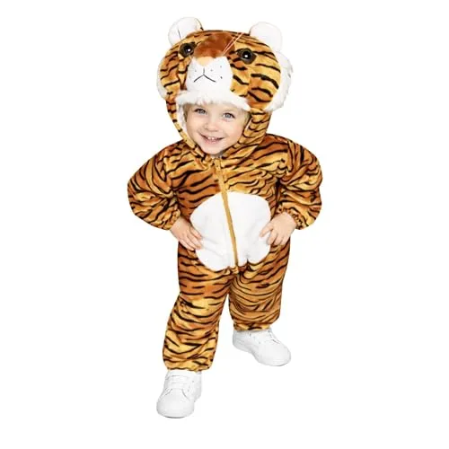 Seruna Kinder Tiger Kostüm F14 für Fasching & Karneval 104-110