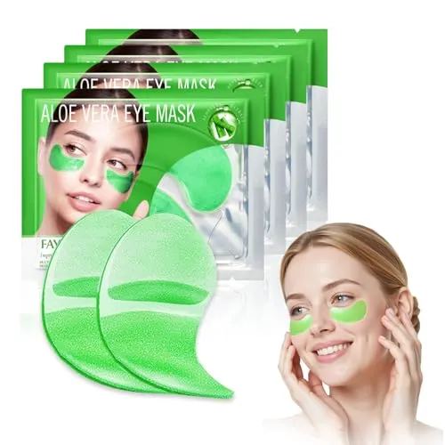 Stück Aloe Vera Augenpads,Feuchtigkeitsspendende Gel-Pads,Eye Patch Hydrogel, ideal für tägliche Augenpflege, weiche Eye Patches für die untere Augenpartie (Grün) 60
