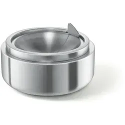 Zack Contas Kipp-Aschenbecher Edelstahl - Eleganter Kipp-Aschenbecher aus hochwertigem Edelstahl, ideal für Balkon und Garten. Der geruchshemmende Mechanismus sorgt für Sauberkeit und verhindert das Wegfliegen von Ascheresten.