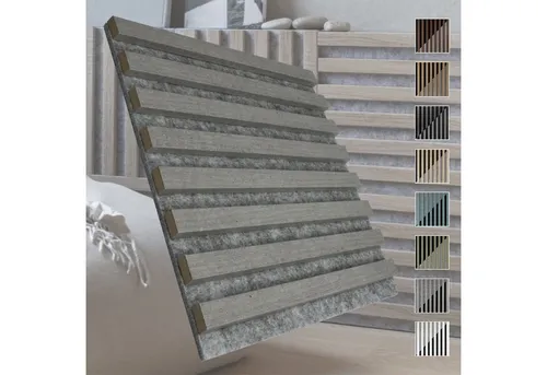 MARBET DESIGN Akustikpaneele 40x40cm - Moderne Wandverkleidung für bessere Raumakustik - Akustikpaneel (0,16 m²) aus schallabsorbierenden Filzplatten, ideal für individuelle Raumgestaltung und verbesserte Akustik. Einfache Montage mit Montagekleber.