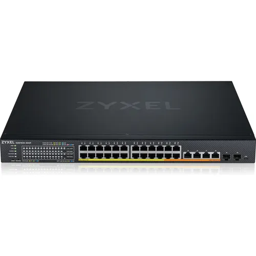 ZyXEL XMG1930-30HP Switch - 20 Ports mit PoE+ und NebulaFLEX - Computersysteme und Zubehör - Leistungsstarker verwalteter Switch mit 20 Ports, ideal für flexible Netzwerklösungen und energieeffiziente PoE++ Unterstützung.