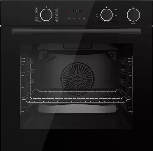 Böhme Backofen HB60F78DL mit AirFry und Dampfunterstützung - Backofen mit 73l Volumen, 10 Heizarten und AirFry-Funktion für gesundes Frittieren ohne Fett. Energieeffizient (Klasse A) und einfach zu bedienen dank LCD-Display und intuitiven Drehknöpfen.