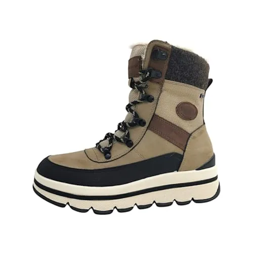 Tom Tailor Damen Stiefel in Braun, Größe 37 - Wanderschuhe, modischer Stiefel mit warmem Futter und modernen Laufsohle, ideal für kalte Tage.