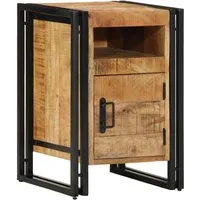 vidaXL Nachttisch aus rauem Mango-Massivholz von vidaXL