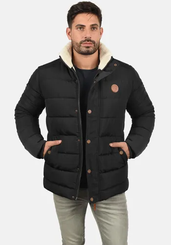 Blend Winterjacke BLEND BHFrederic schwarz XL (56) - Funktionsjacke für Herren mit hochschließendem Kragen und Kapuze, ideal für kalte Tage. Hergestellt aus 100% Polyester, bietet sie optimalen Schutz und einen lässigen Look.