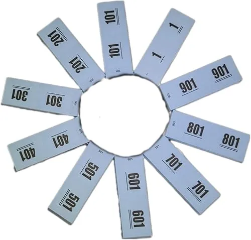 Ameisenkeks® Doppelnummern BLAU Ziffern 1-1000 - 10 Blöcke