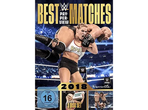WWE Best Pay-Per-View Matches 2018 DVD 3-Disc Set - 3-Disc-Set mit den besten WWE Pay-Per-View Matches 2018, neu und originalverpackt, ideal für Wrestling-Fans und Sammler.