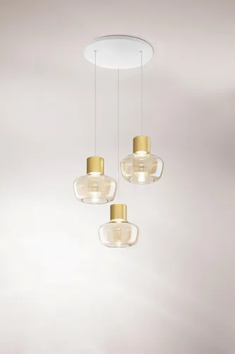 Fabas Luce 3767-47-365 Kino Pendelleuchten 36W Cognac von Fabas Luce