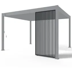 PergoLine Pergoline, Anthrazit, Metall, 123x255x6 cm, Sonnen- & Sichtschutz, Pavillons & Pergolas, Pergolas