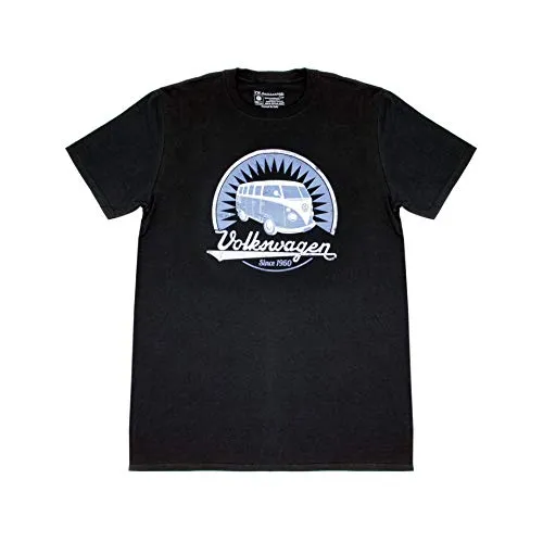 BRISA VW Collection - T1 Bulli Bus T-Shirt Unisex - Fun-T-Shirt mit hochwertigem VW T1 Bulli Motiv, aus 100% Baumwolle, ideal für VW-Liebhaber und perfekt für lässige Outfits.