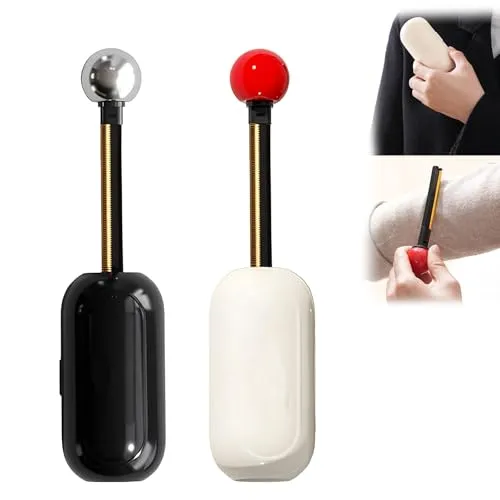 VARKAGE 2 Stück Portable Lint Roller, Reusable Sticky Roller, 2 in 1 Fusselrolle Kleidung, Entfernt Haare und Pilling aus Der Kleidung, Fusselrasierer, für Kleidung, Teppiche, Sofas, Bettlaken