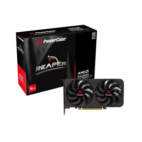 Radeon RX 9060 XT Reaper 16GB Grafikkarte - Grafikkarten mit 16 GB GDDR6 Speicher und 3130 MHz GPU Boost-Takt für beeindruckende Gaming-Performance und flüssige Grafiken.