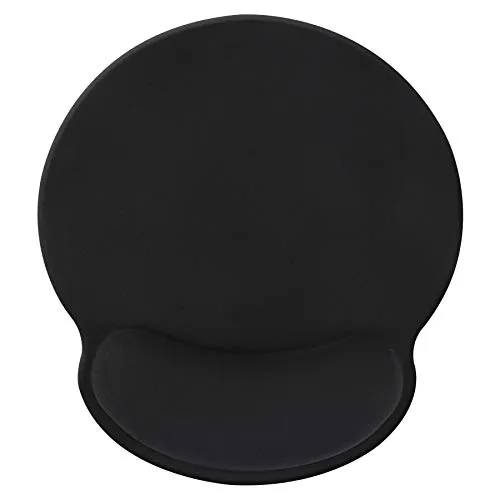 Unterstützung der Handgelenkstütze für die Mausmatte,rutschfeste Schmerzlinderung für die Handgelenkstütze Komfortable ergonomische Memory Foam-Mausmatte für Büro/Spieler/Programmierer-black023