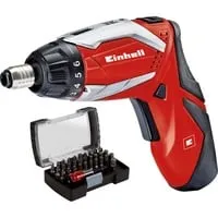 Einhell Akkuschrauber Set TE-SD 3,6 Li - 3,6 V, 1,5 Ah, 3,5 Nm Drehmoment, inkl. 32-tlg. Bitset und Geschenkbox, ideal für komfortables und flexibles Arbeiten