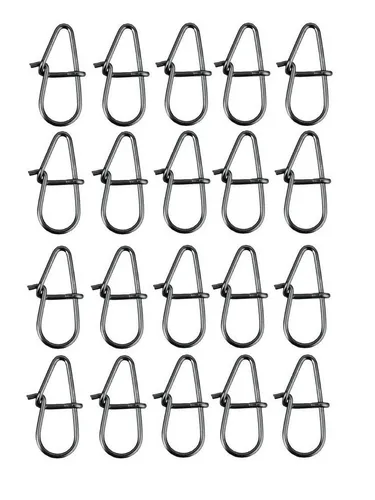 Savage Gear Schnurverbinder Savage Gear Needle Eggsnaps in silber von Savage Gear