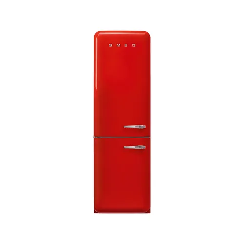 Smeg FAB32LRD5 Kühl- und Gefrierkombination in Rot - Kühlschränke mit retro Design, energieeffizient und großzügigem Stauraum für frische Lebensmittel und Tiefkühlprodukte.