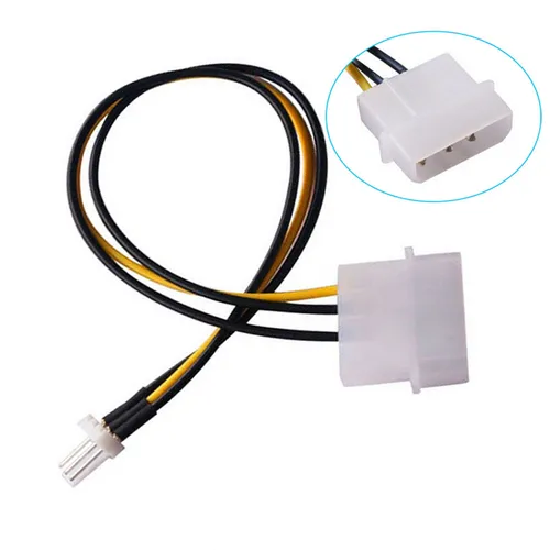 R05 4pin Molex / IDE auf 3pin CPU / Gehäuse Lüfter Strom Kabel Adapter PC 20cm
