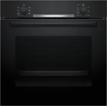 HBA510BA3 Backofen 60cm Schwarz mit 5 Heizarten - Backofen mit 5 Heizarten für vielseitiges Kochen, elegantes schwarzes Design, ideal für jede moderne Küche.