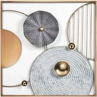 Produktbild Kobolo Wandbild Metallbild Wanddeko DALIO Metall Gold Kreise