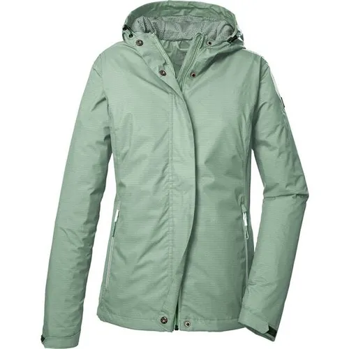 killtec Damen Funktionsjacke KOS 68 mit Kapuze - Funktionsjacke für Damen mit 10.000 mm Wassersäule, 100% wasserdicht und atmungsaktiv – ideal für Outdoor-Aktivitäten und umweltfreundlich dank PFC-freier Herstellung.