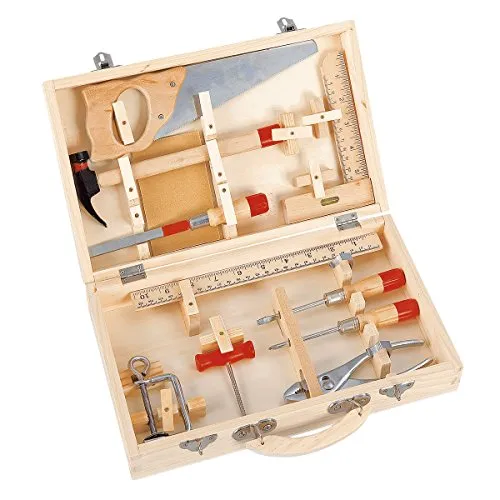 Pebaro 460 Werkzeugset im Holz-Schiebekasten, 16-teilig
