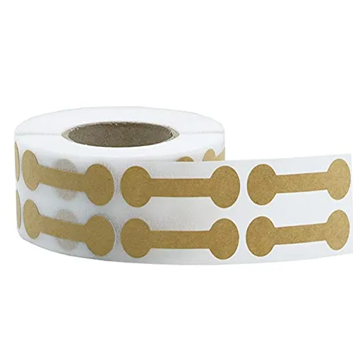 Stück Schmuck-Preisetiketten, braune Kraftpapier-Etiketten, runde Etiketten, Markierungsschilder, Kleidung, Ausstellungsanhänger, Langhantel-Etikett 500