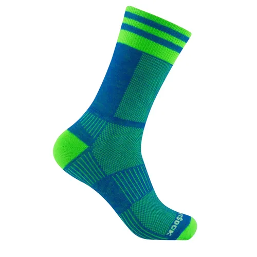 Wrightsock Sportsocken Crew Coolmesh II - Dünn & Atmungsaktiv - Doppellagige Anti-Blasen-Socken für Laufen, Wandern und Alltag. Die COOLMESH II bietet hervorragende Atmungsaktivität und Tragekomfort, ideal zur Blasenprävention.