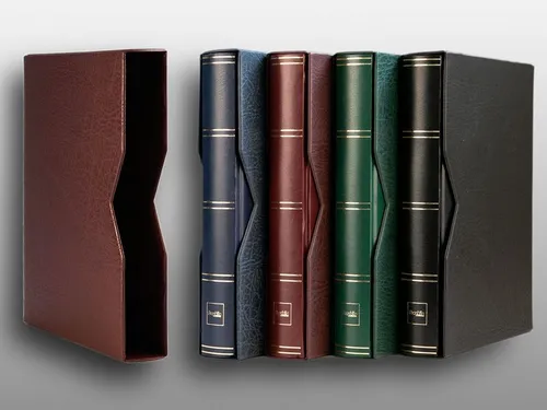 Prophila Collection Schutzkassette für Briefmarkenalben 60 und 64 Seiten braun