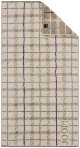 JOOP! Contour Checked Duschtuch 80 x 150 cm in Olive in grün von JOOP!