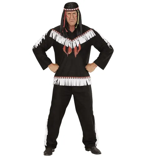 Indianer Coat Hose Stirnband Gr. L Indianerkostüm Verkleidung Kostüm Männer neu