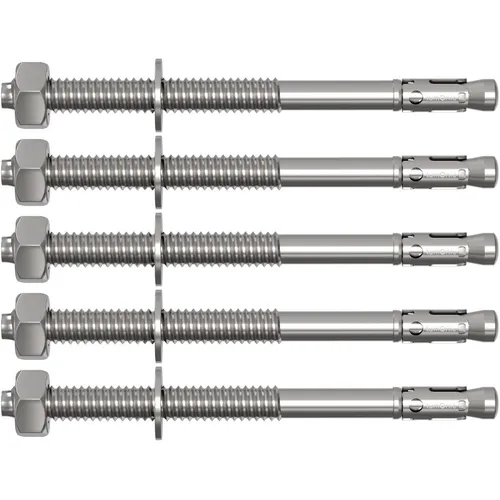 5x M12x200mm Schwerlastanker Verzinkt Keilanker Schwerlastdübel Bolzenanker Blit