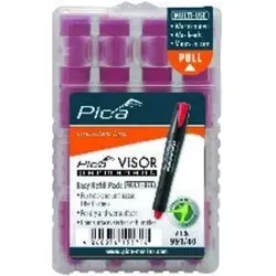 Pica Minen-Set für Permanentmarker VISOR Industrial schwarz in gelb von Pica