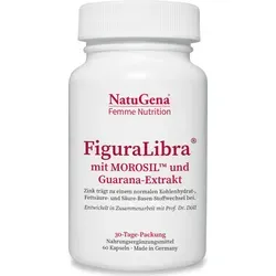 NatuGena FiguraLibra | 60 Kapseln - Nahrungsergänzungsmittel mit Blutorangen-, Bittermelonen-, Guarana- und Grüntee-Extrakt. Unterstützt den normalen Blutzuckerspiegel und Stoffwechsel – vegan und ohne künstliche Zusatzstoffe.