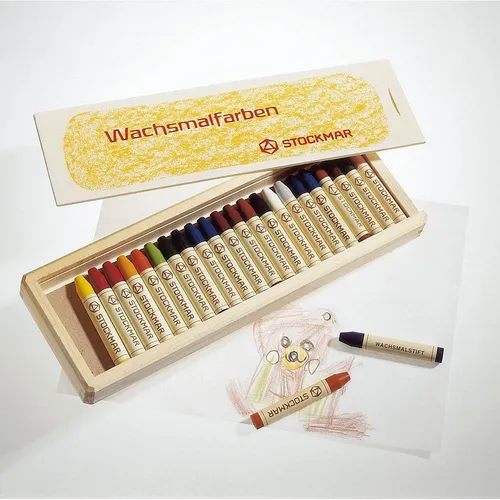 STOCKMAR Wachsmalstift, wasservermalbar 24er Set