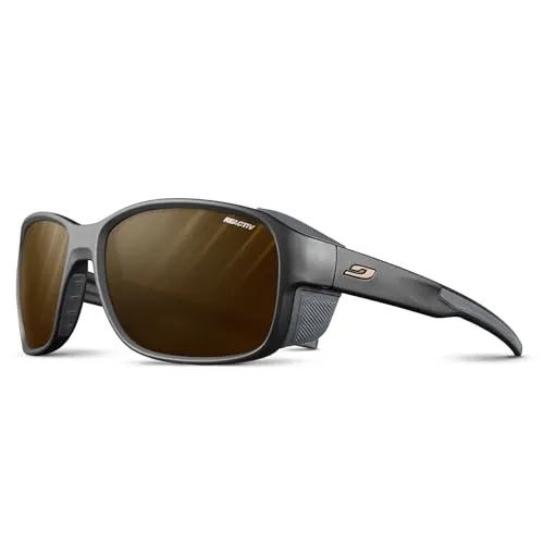 Julbo Herren Montebianco 2 Sonnenbrille - Schwarz/Grau, Einheitsgröße EU - Sportbrillen mit totalem Sonnenschutz und ergonomischem Halt. Ideal für extreme Bedingungen und maximalen Tragekomfort.