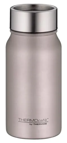 THERMOcafé by THERMOS TC DRINKING MUG rose mat 0,35l, Thermobecher Edelstahl, Isolierbecher, Kaffeebecher to Go Thermo, auslaufsicher, 8h heiß & 16h kalt, spülmaschinenfest, BPA-frei