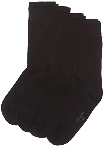 Camano Herren 3512 Ca-Soft Bio-Cotton Socken 4er Pack - Sportsocken aus weichem Bio-Cotton, ohne Gummidruck für höchsten Komfort. Ideal für aktive Männer und Frauen, mit langlebigen verstärkten Zonen und optimaler Passform.