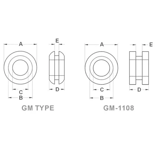 TRU COMPONENTS Kabeldurchfuhr TRU COMPONENTS TC-GMR2518203 Kabeldurchführung offen Klemm-Ø (max) 1, TC-GMR2518203