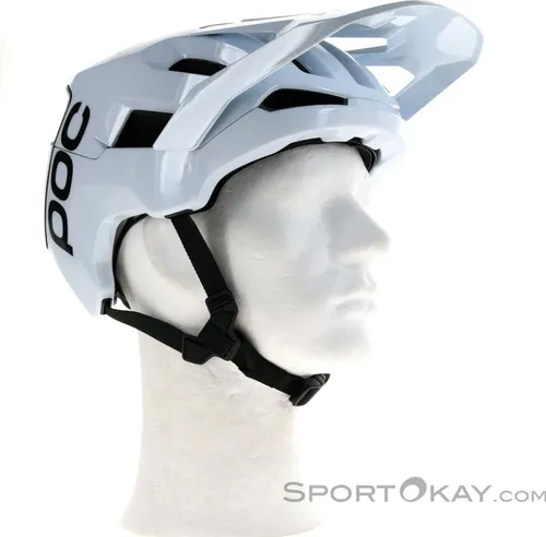 POC Kortal Race MIPS Helm – Unisex, Hydrogen White/Uranium Black, M (55-58cm) - Fahrradhelm für Mountainbiking, bietet zusätzlichen Schutz und innovative MIPS-Technologie für mehr Sicherheit bei Rotationsaufprällen, ausgestattet mit Recco-Reflektor und NFC-ID Chip für Notfälle.